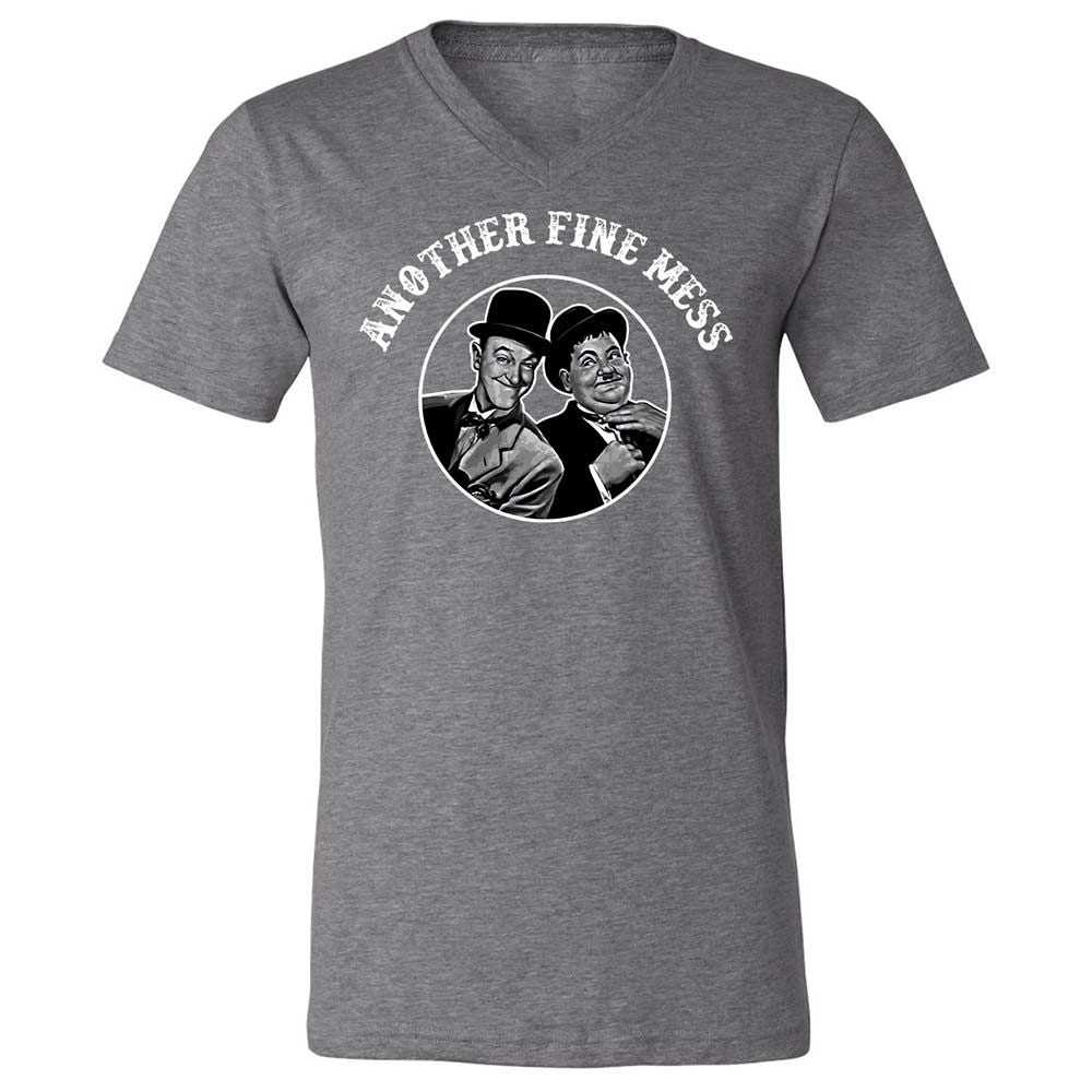 Unisex V-Neck T-Shirt - 8UYGAG2G - Deep Heather - 14