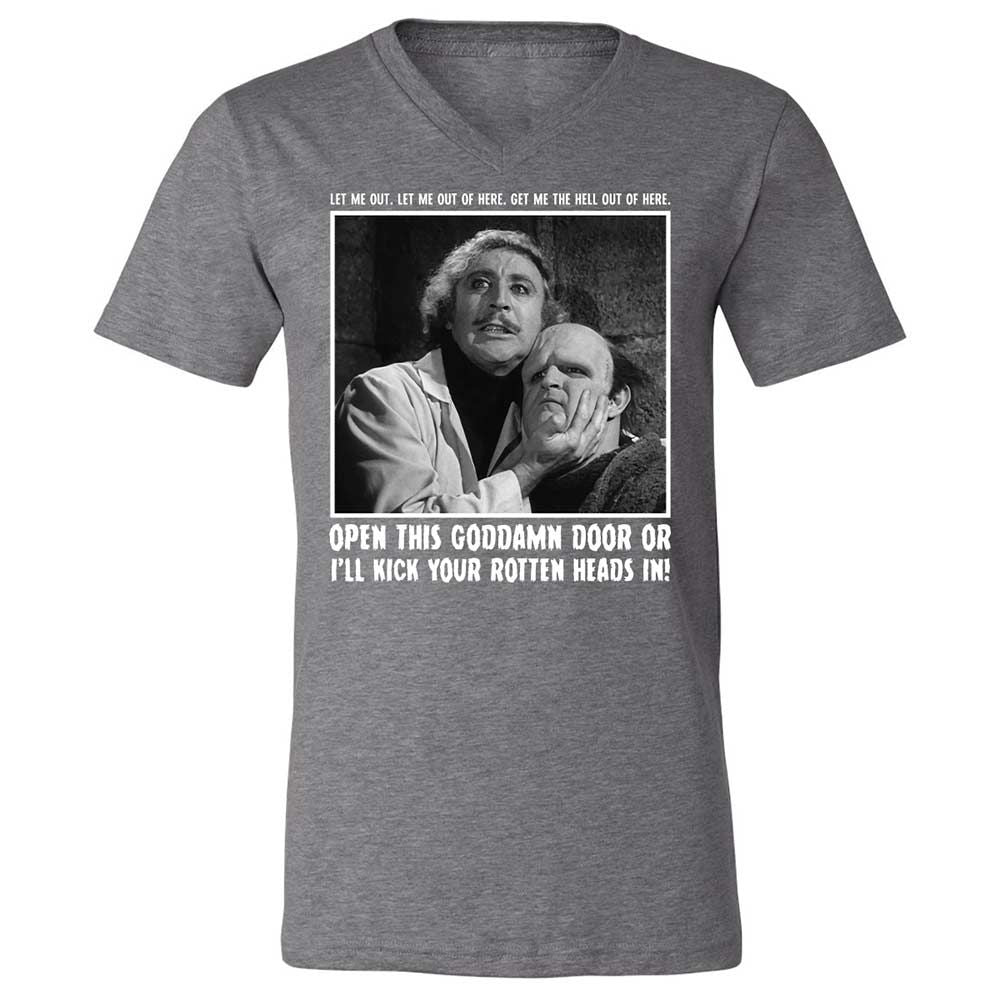 Unisex V-Neck T-Shirt - FU8ECDG2 - Deep Heather - 14