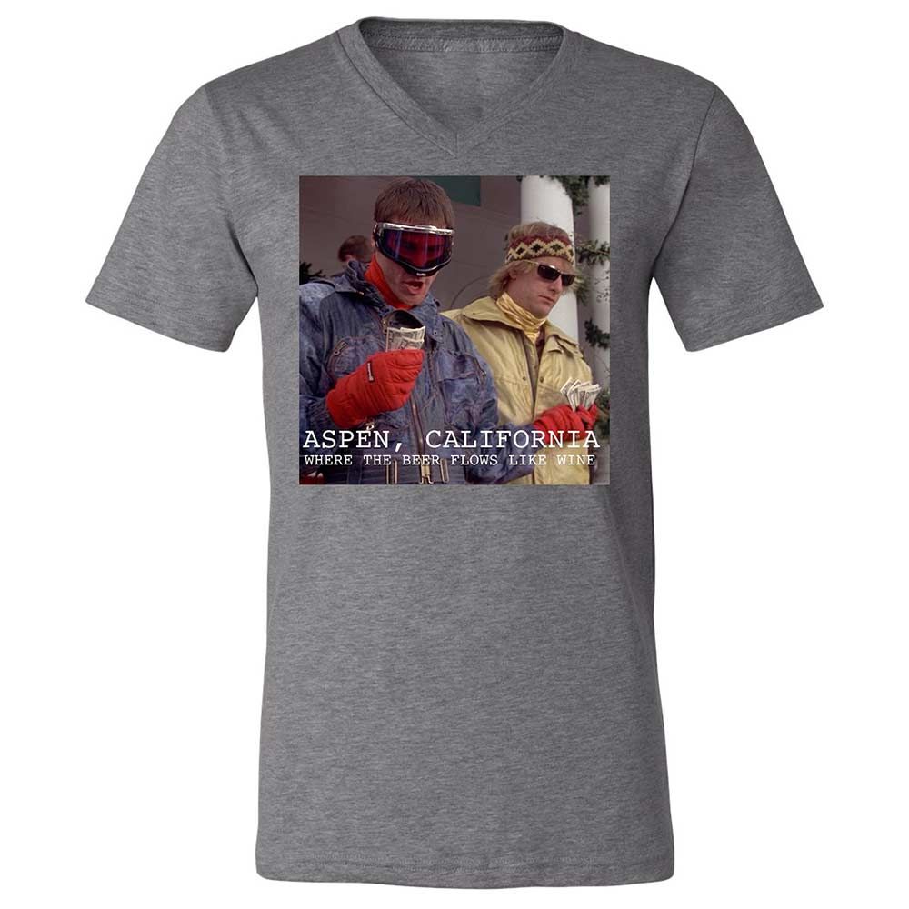 Unisex V-Neck T-Shirt - 5SSETNZZ - Deep Heather - 14
