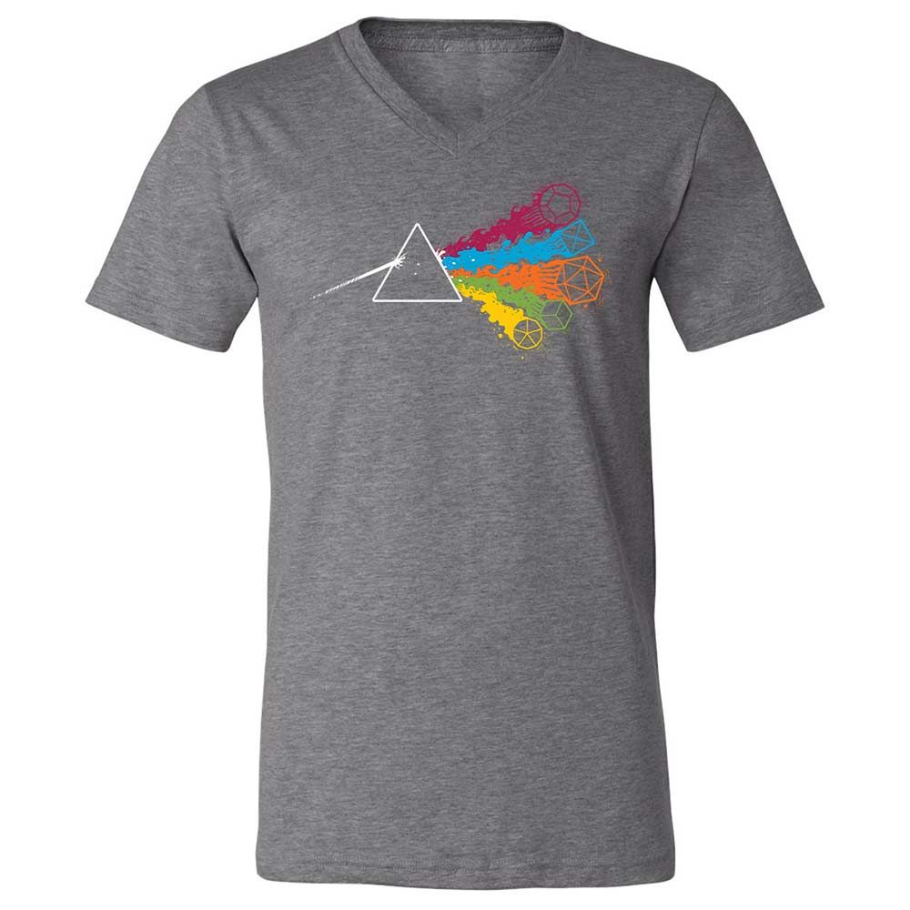 Unisex V-Neck T-Shirt - FLF8HUJN - Deep Heather - 14