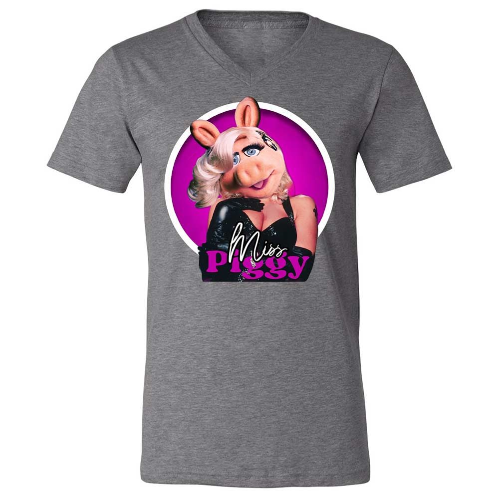 Unisex V-Neck T-Shirt - 8G4XCMEK - Deep Heather - 14