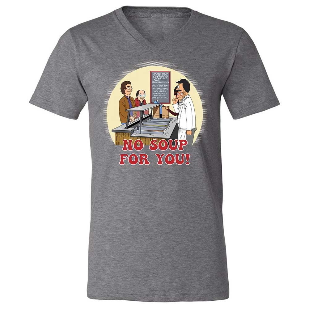 Unisex V-Neck T-Shirt - AUPJY7WC - Deep Heather - 14