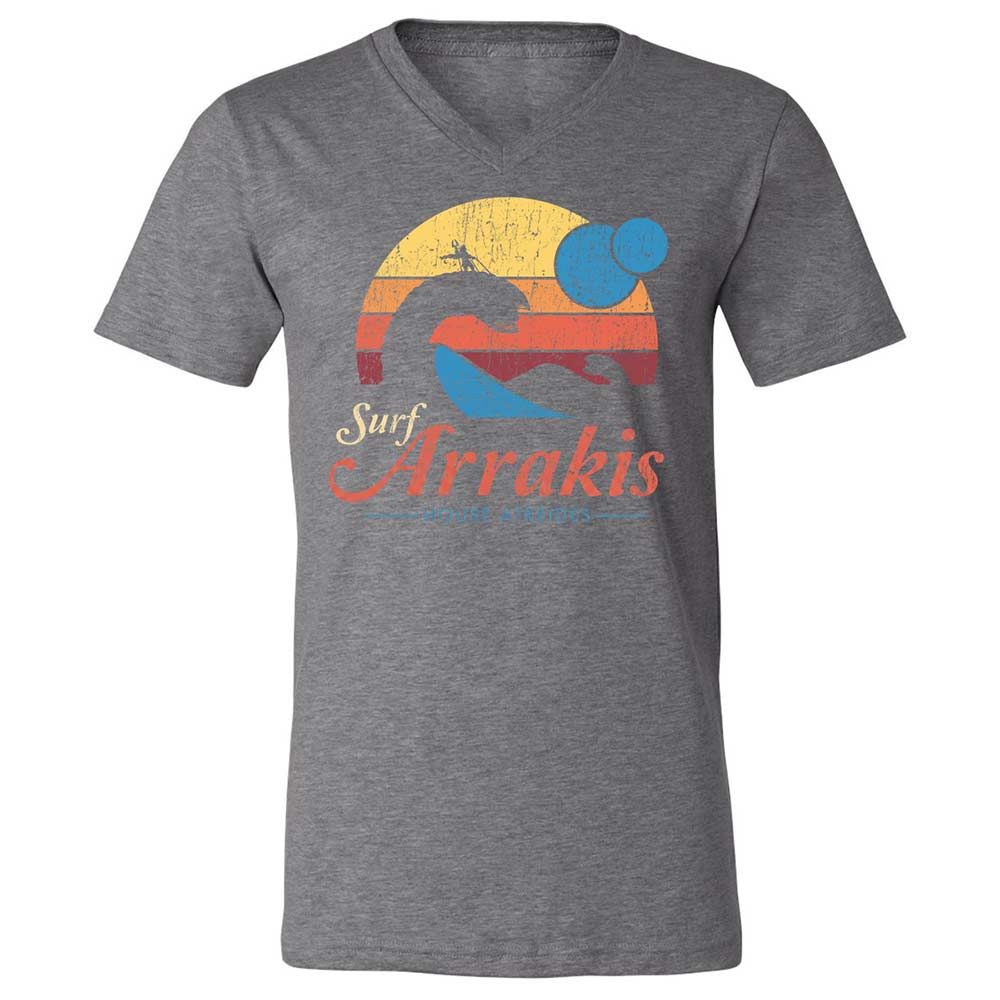 Unisex V-Neck T-Shirt - R8HHV14L - Deep Heather - 14