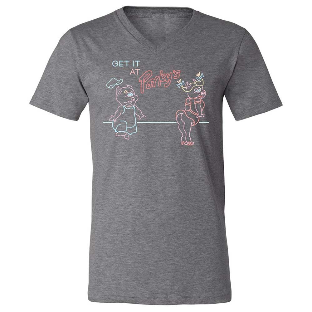 Unisex V-Neck T-Shirt - CNWSTWEY - Deep Heather - 14