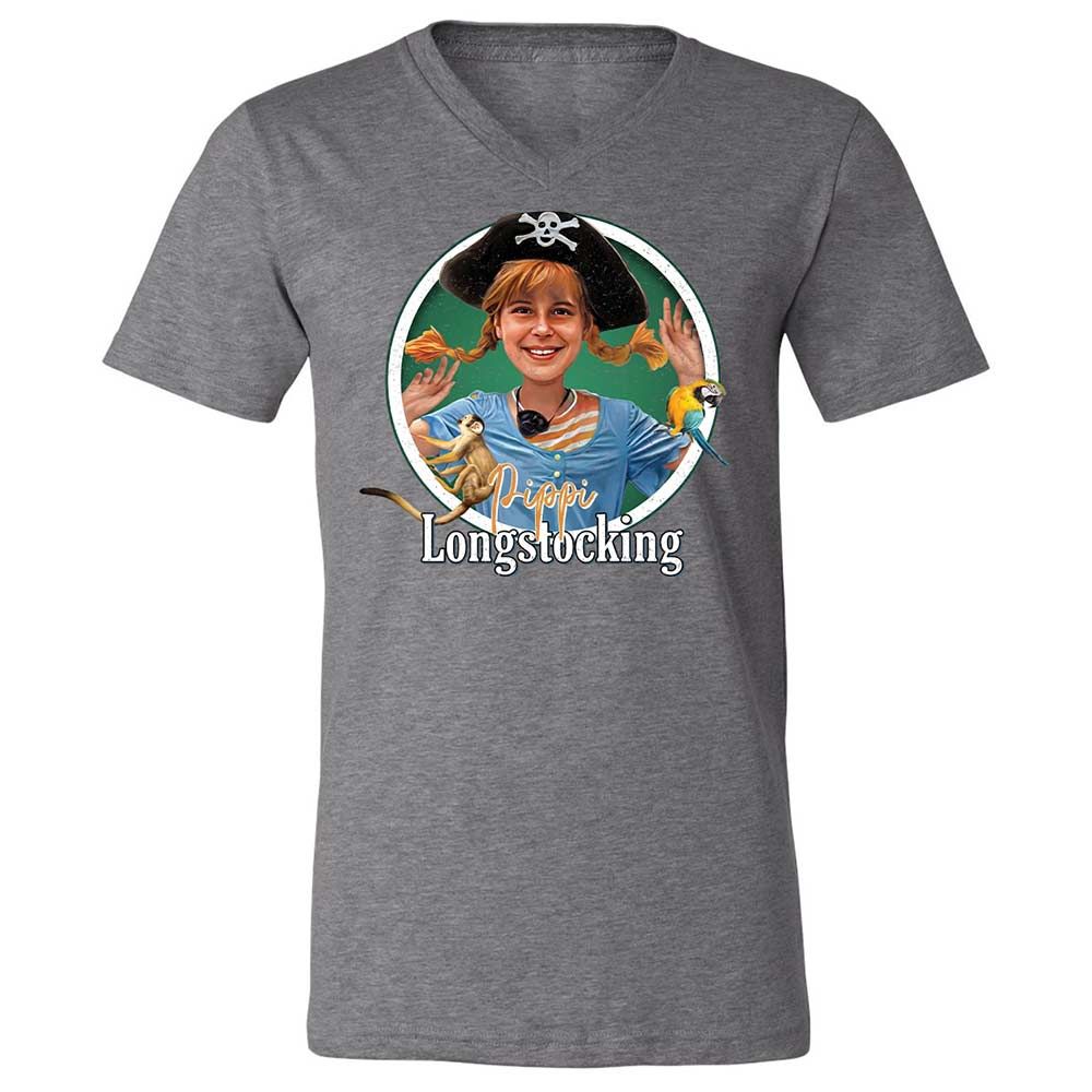 Unisex V-Neck T-Shirt - HH3Y2VEV - Deep Heather - 14