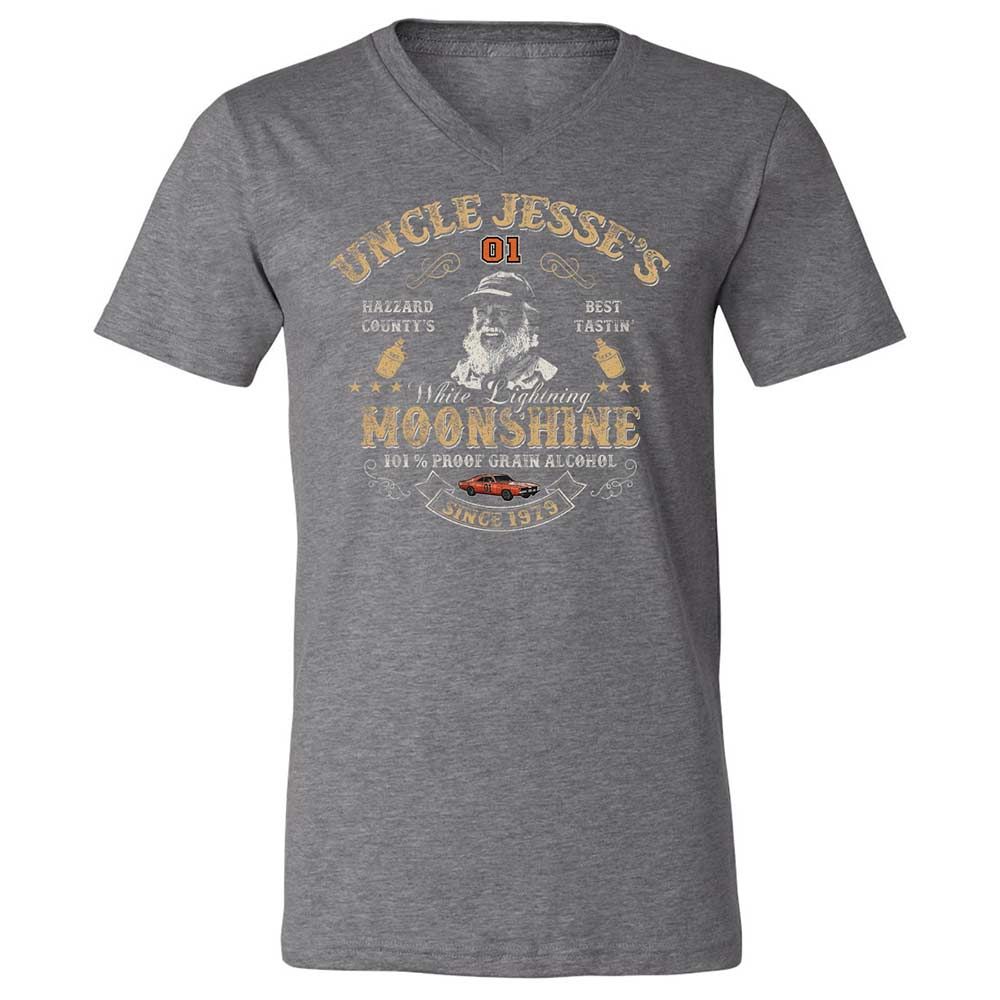Unisex V-Neck T-Shirt - QD3D4XU5 - Deep Heather - 14