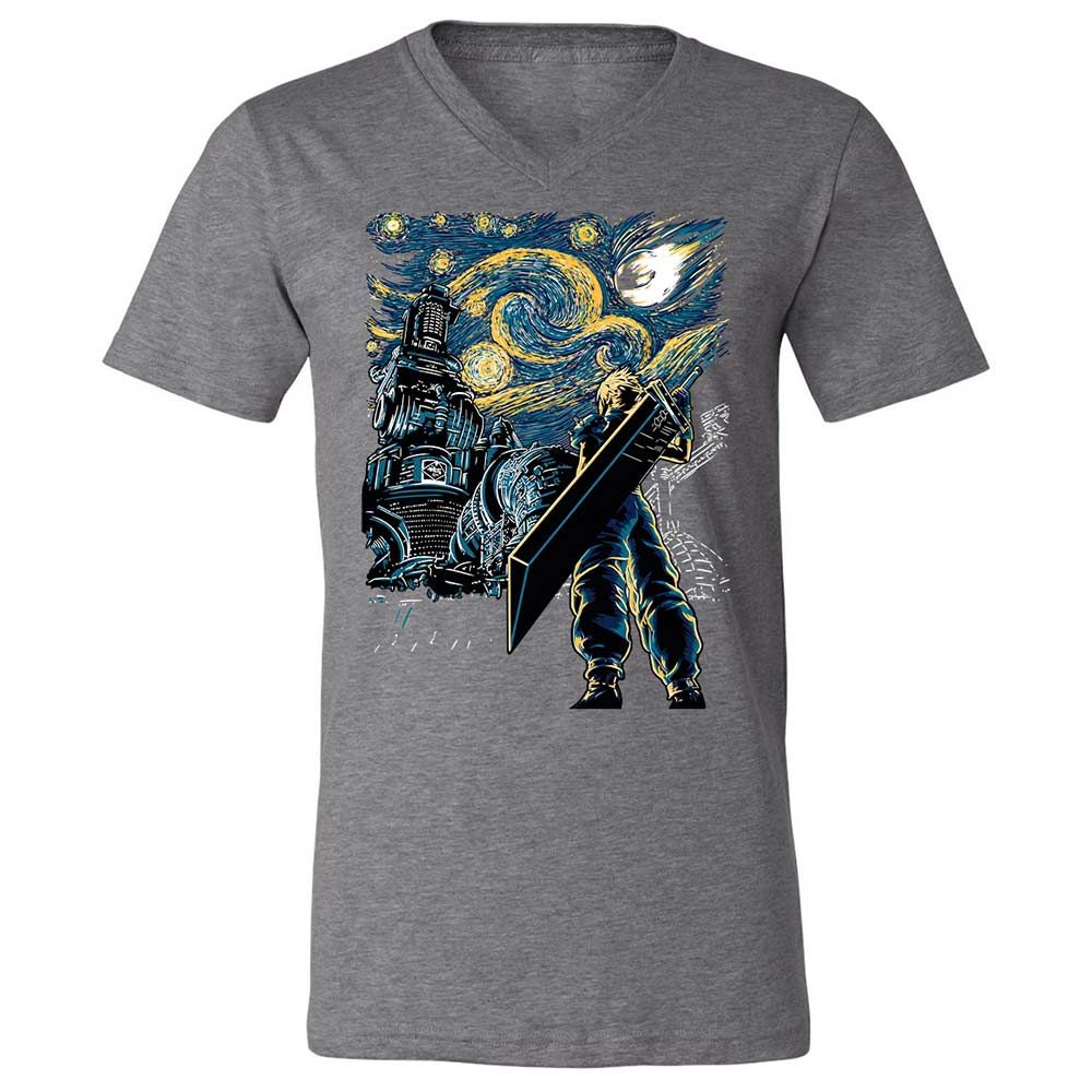 Unisex V-Neck T-Shirt - BH7BAXPF - Deep Heather - 14