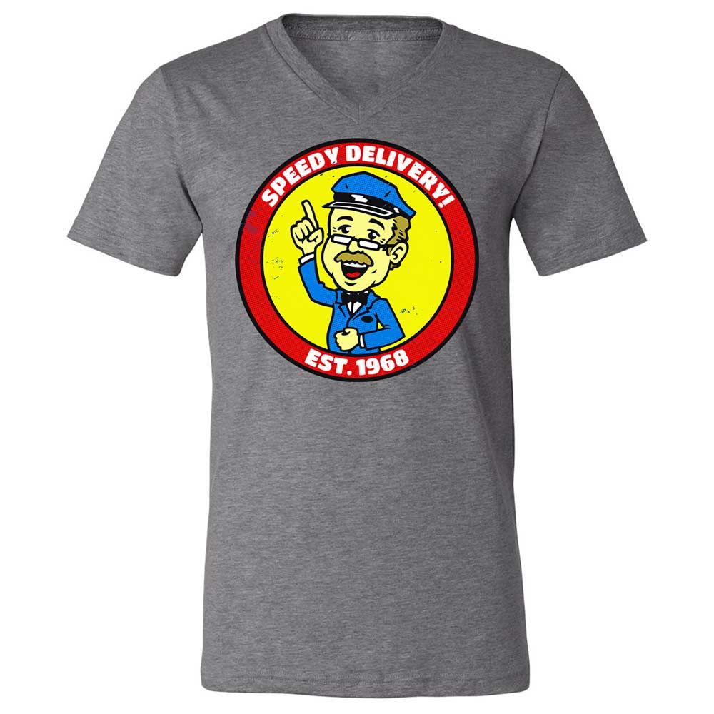 Unisex V-Neck T-Shirt - J7W1R6RQ - Deep Heather - 14