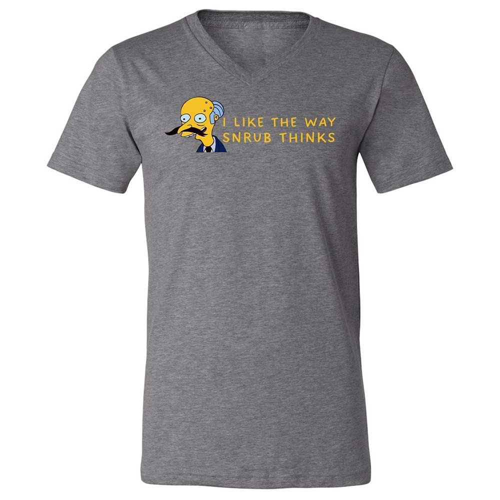 Unisex V-Neck T-Shirt - S1VR2LWG - Deep Heather - 14