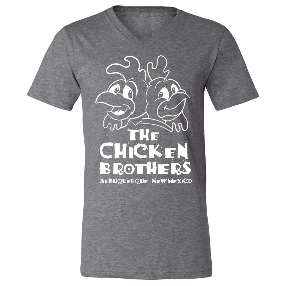 Unisex V-Neck T-Shirt - V7WAQP2Z - Deep Heather - 14