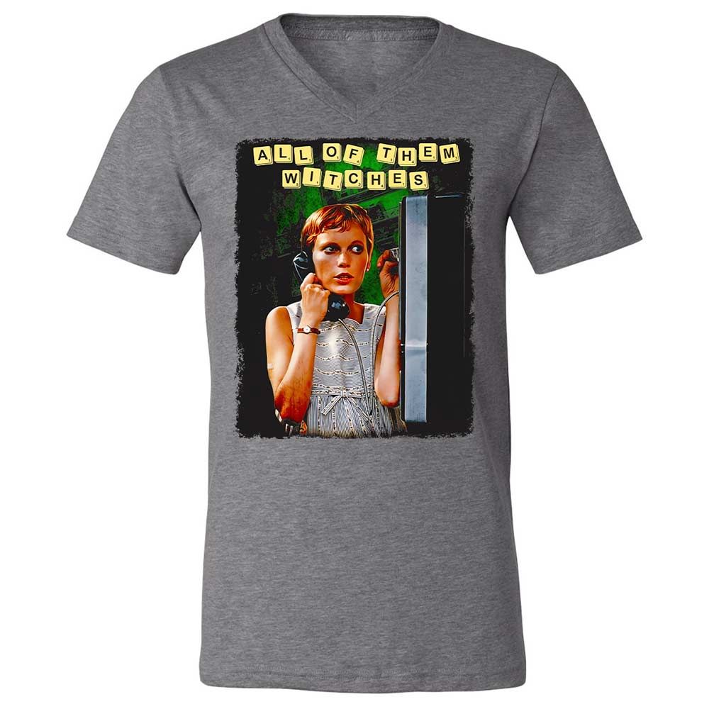 Unisex V-Neck T-Shirt - W98HCEUS - Deep Heather - 14