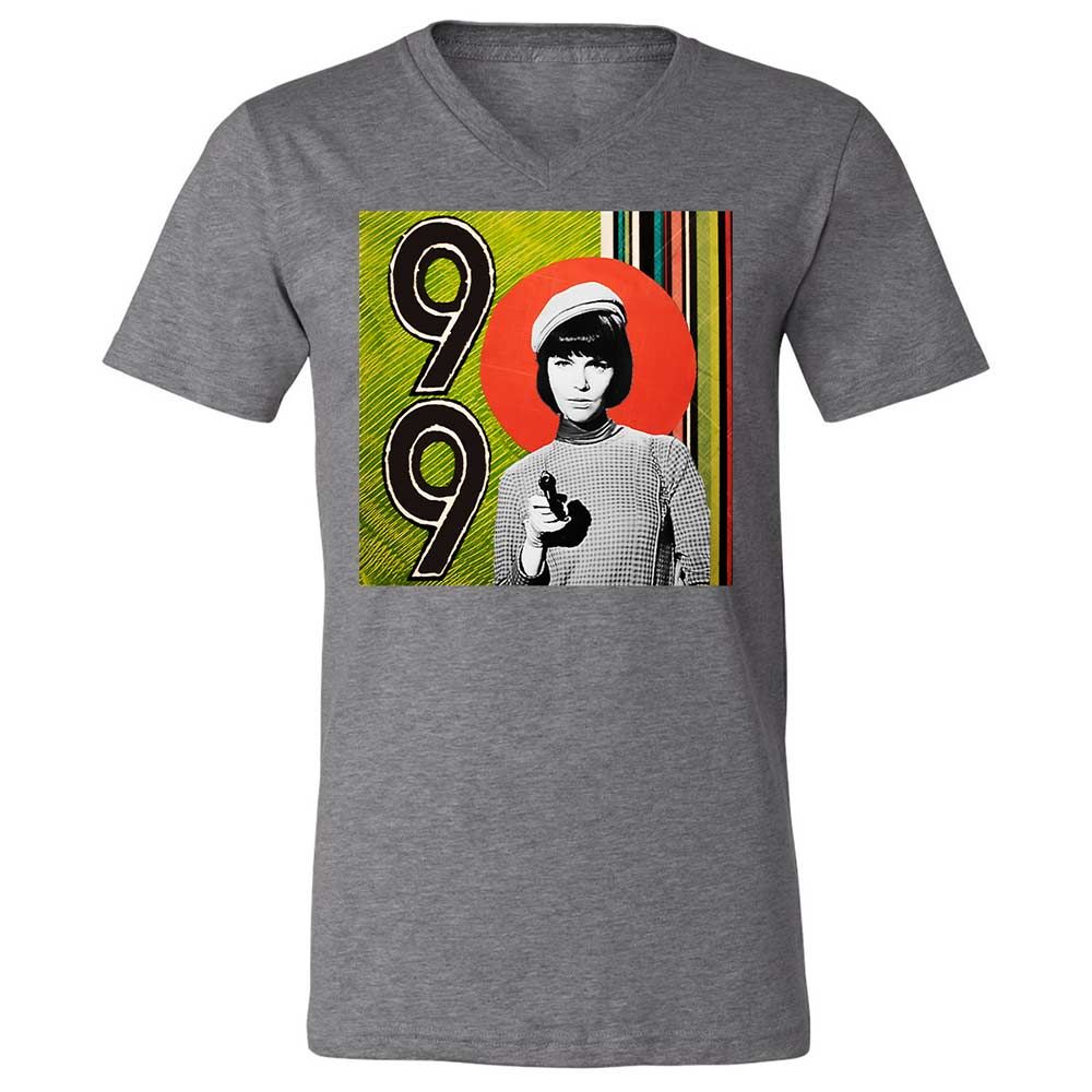 Unisex V-Neck T-Shirt - 4BJL6VHZ - Deep Heather - 14
