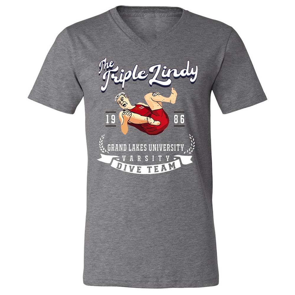 Unisex V-Neck T-Shirt - 1HWJC22T - Deep Heather - 14