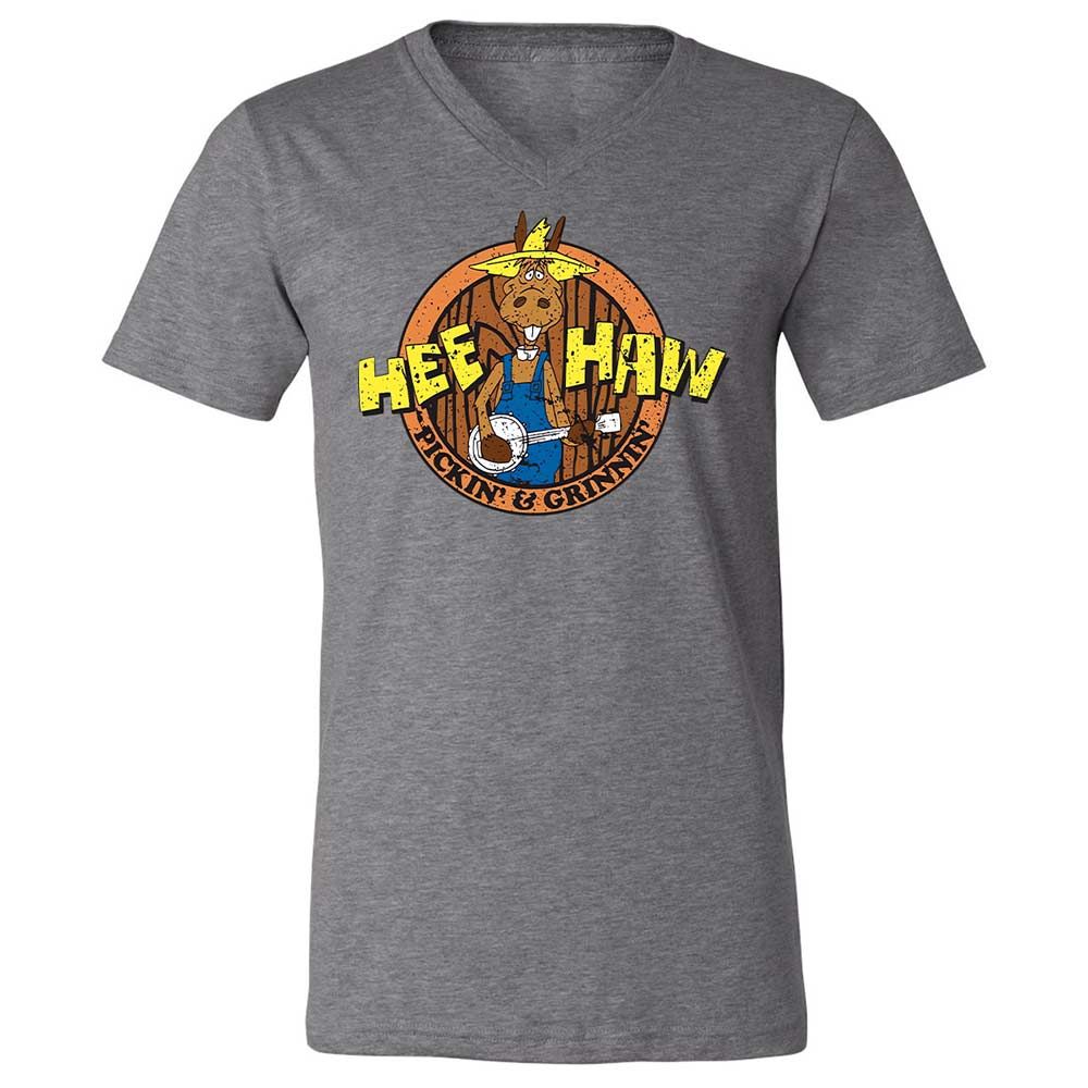 Unisex V-Neck T-Shirt - 3ZBESZ2J - Deep Heather - 14