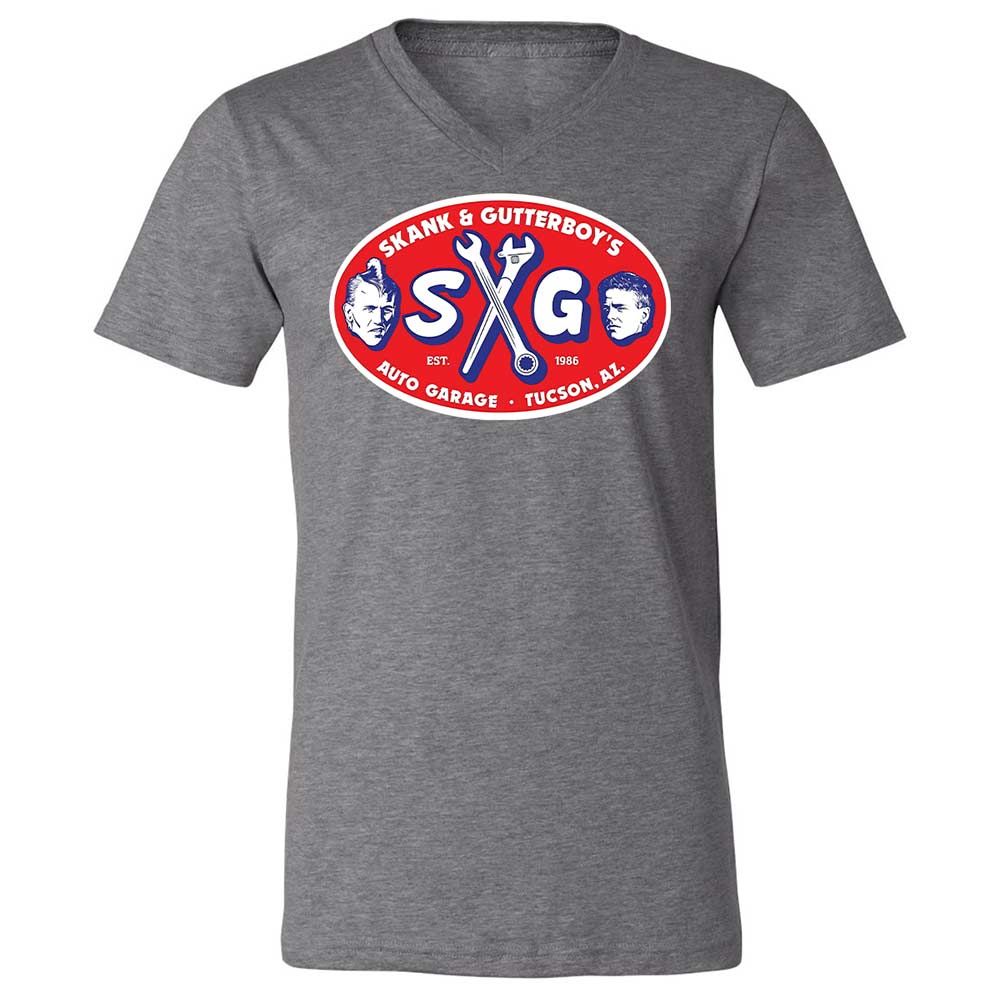 Unisex V-Neck T-Shirt - JSTFP5UX - Deep Heather - 14
