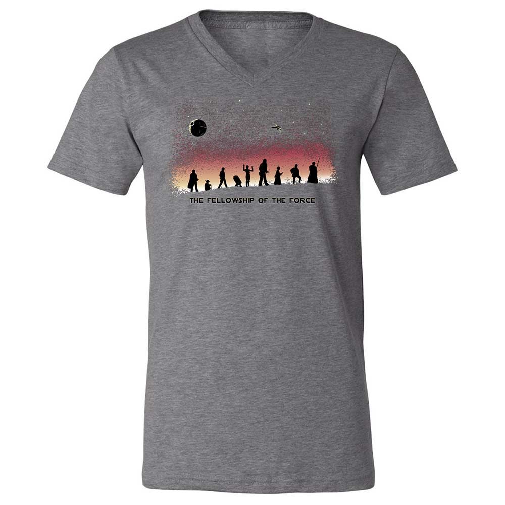 Unisex V-Neck T-Shirt - GEMM24Z9 - Deep Heather - 14