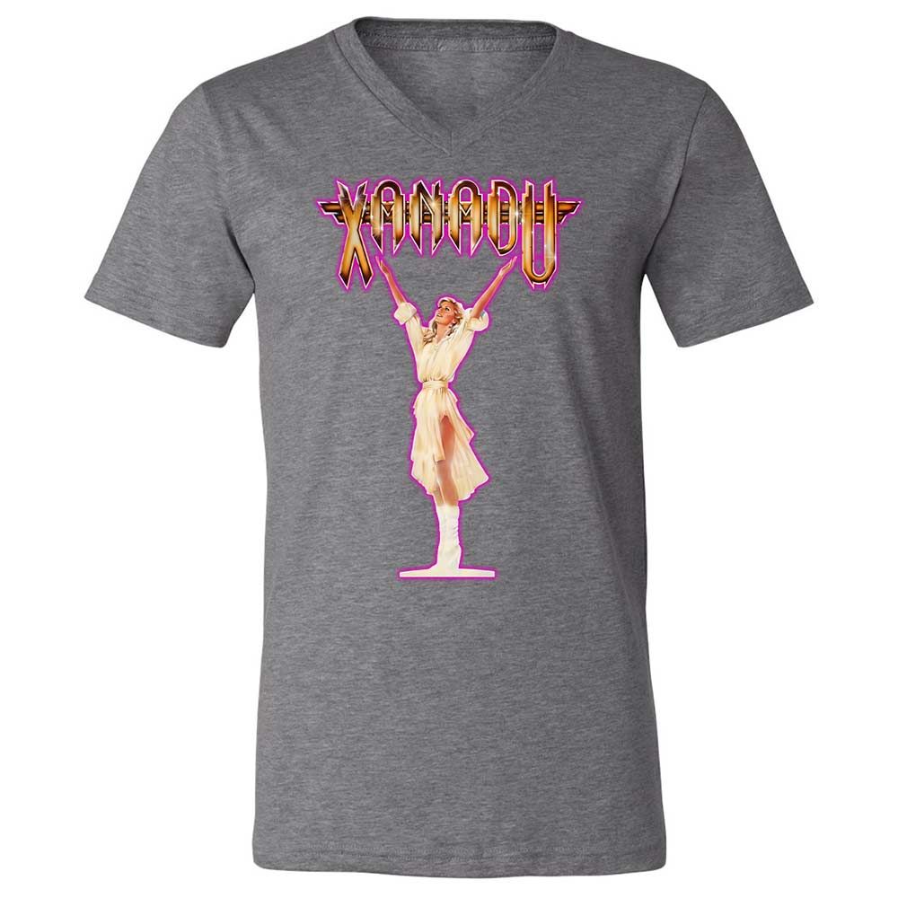 Unisex V-Neck T-Shirt - XQYXHDZV - Deep Heather - 14