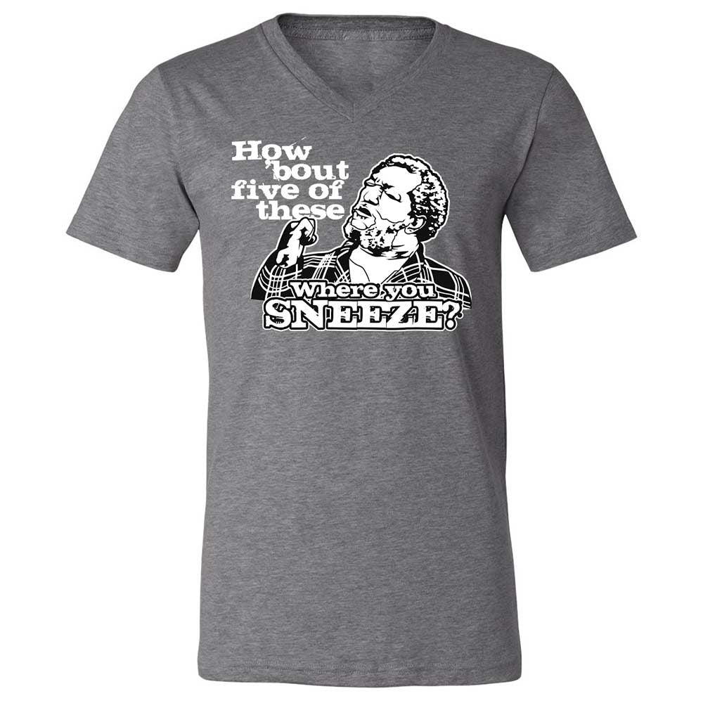 Unisex V-Neck T-Shirt - V7N95X4V - Deep Heather - 14