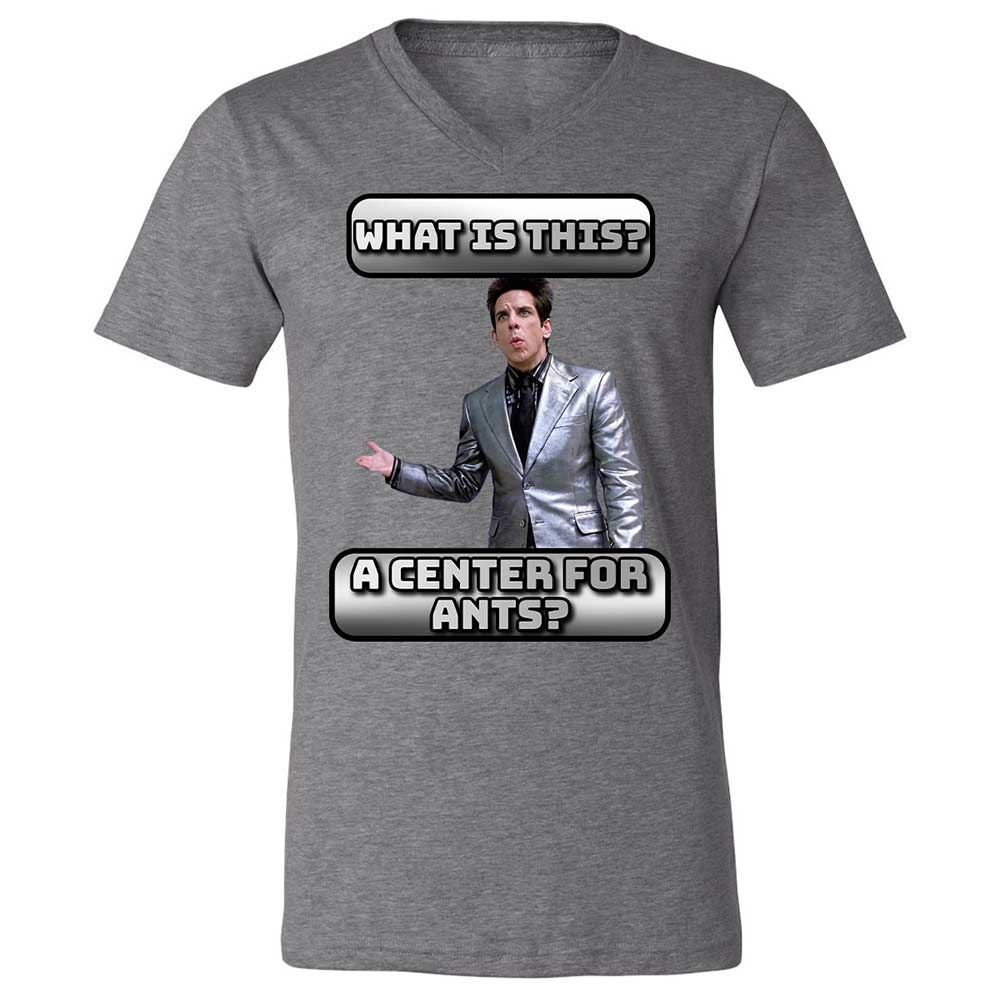 Unisex V-Neck T-Shirt - FKSFQMZ8 - Deep Heather - 14