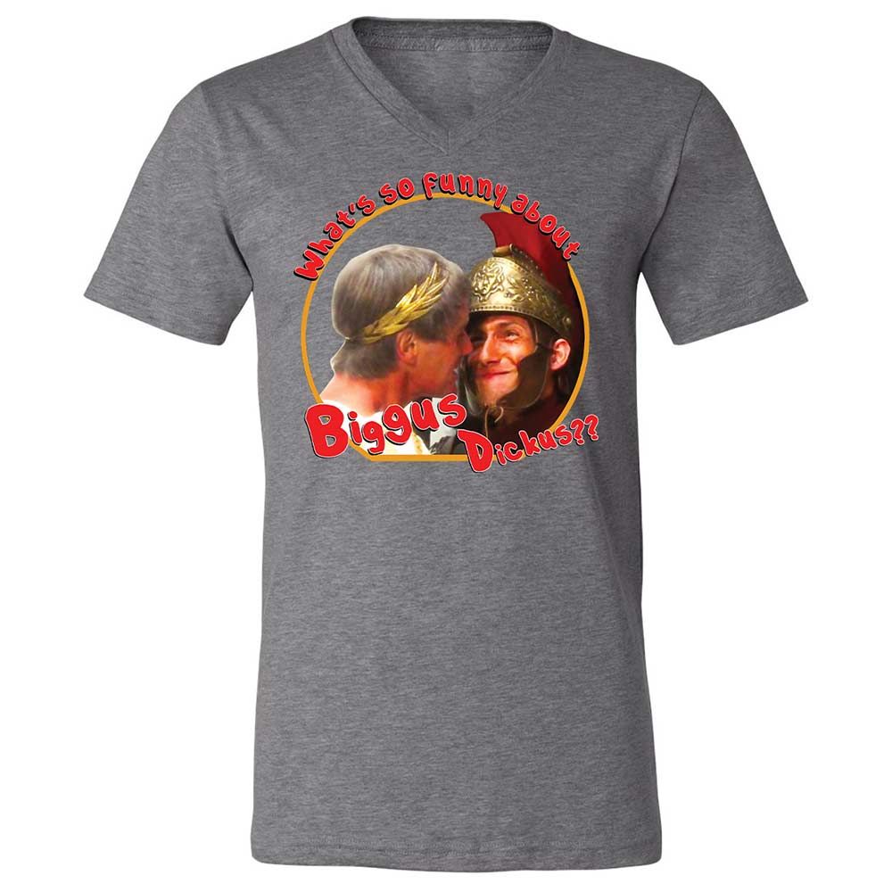 Unisex V-Neck T-Shirt - SU4ERRCC - Deep Heather - 14