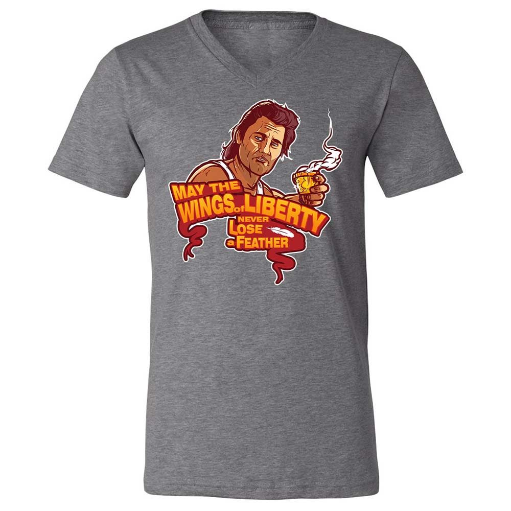 Unisex V-Neck T-Shirt - MK7QBGEW - Deep Heather - 14