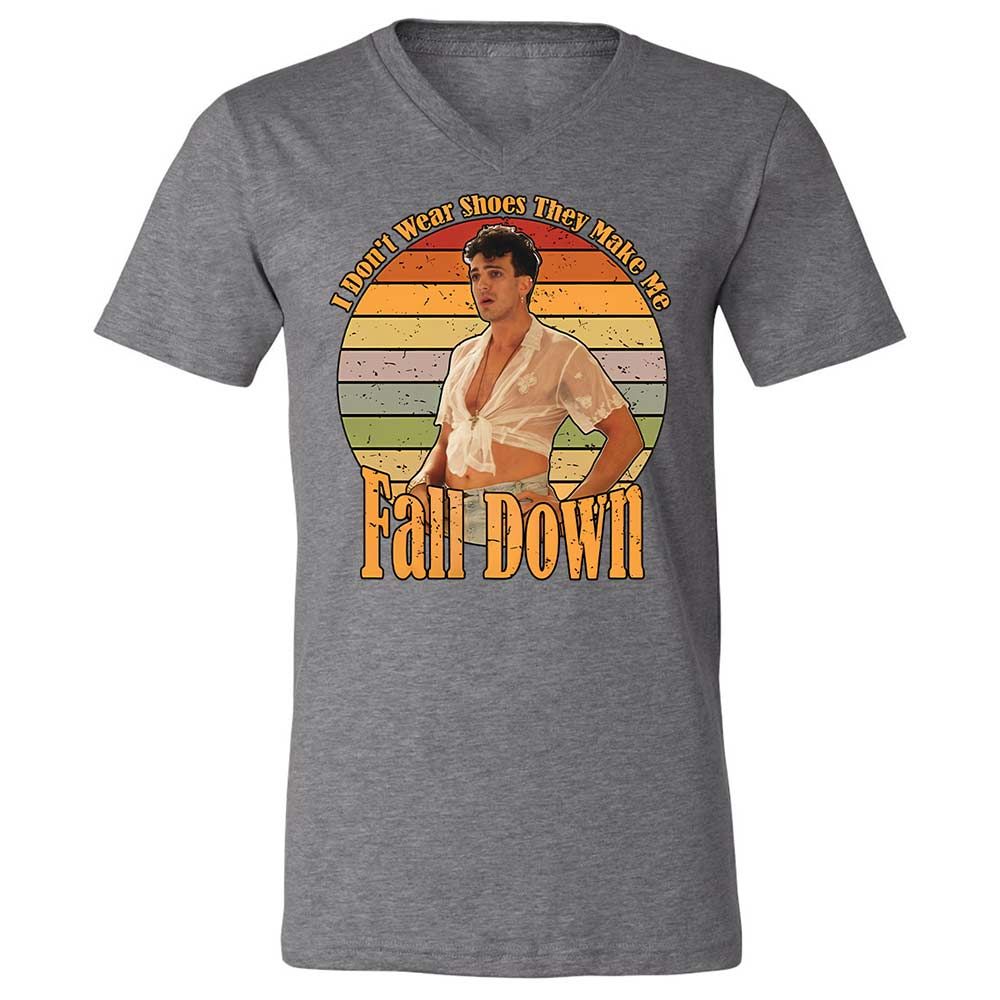 Unisex V-Neck T-Shirt - P6GA3WSP - Deep Heather - 14