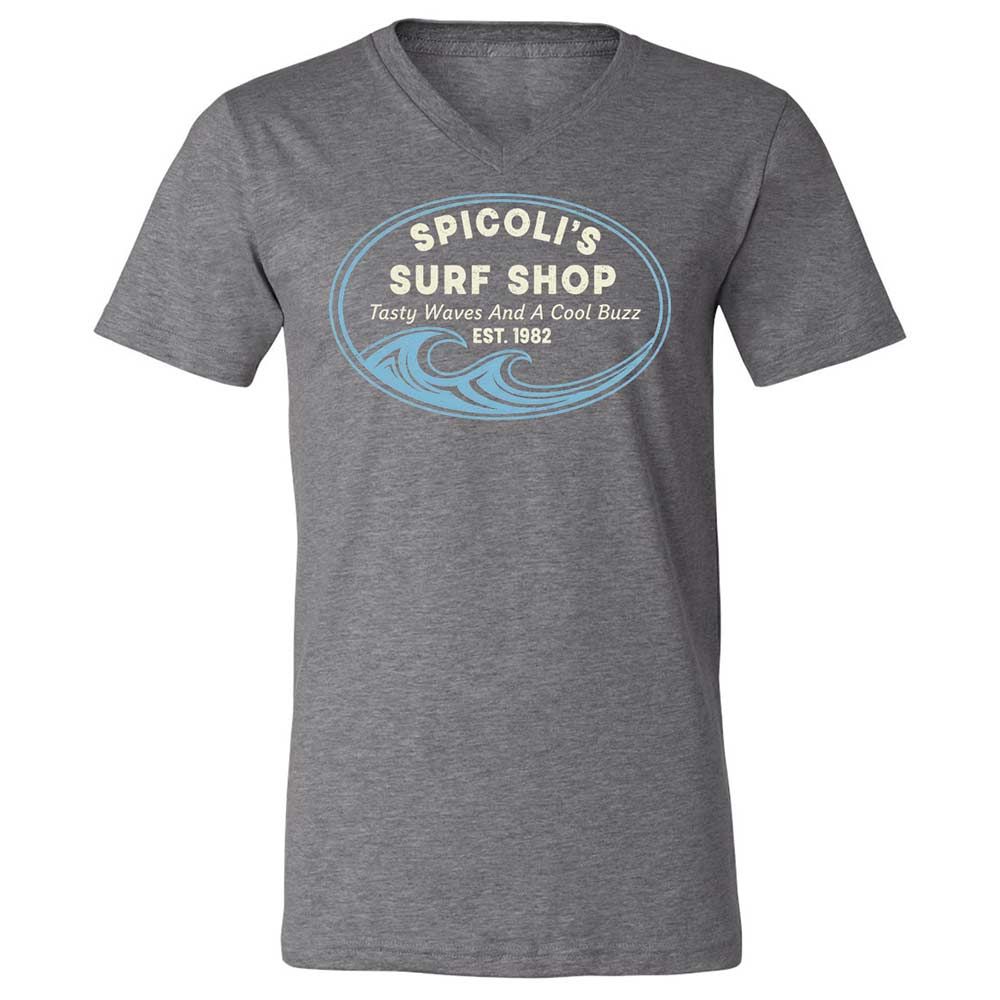 Unisex V-Neck T-Shirt - CV9UFMQT - Deep Heather - 14