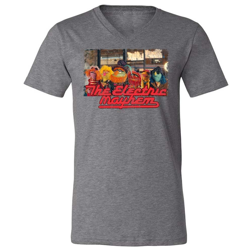 Unisex V-Neck T-Shirt - 987VZXV6 - Deep Heather - 14