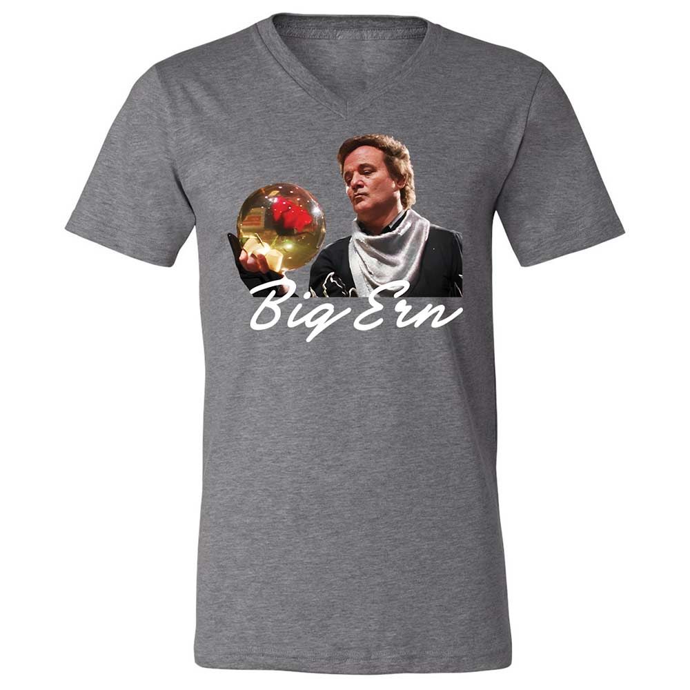 Unisex V-Neck T-Shirt - EQT88DU8 - Deep Heather - 14