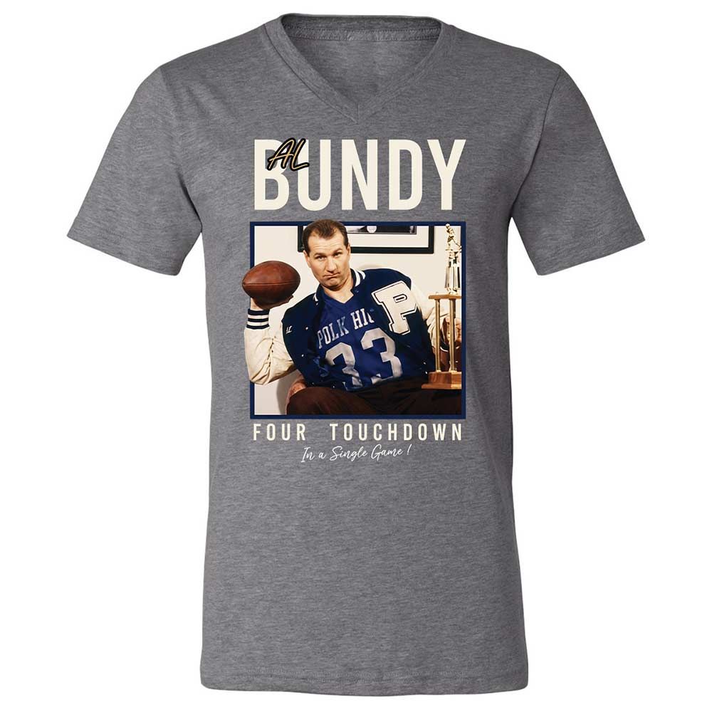 Unisex V-Neck T-Shirt - 285UR1SQ - Deep Heather - 14
