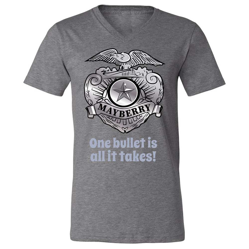 Unisex V-Neck T-Shirt - S3N4JZDA - Deep Heather - 14