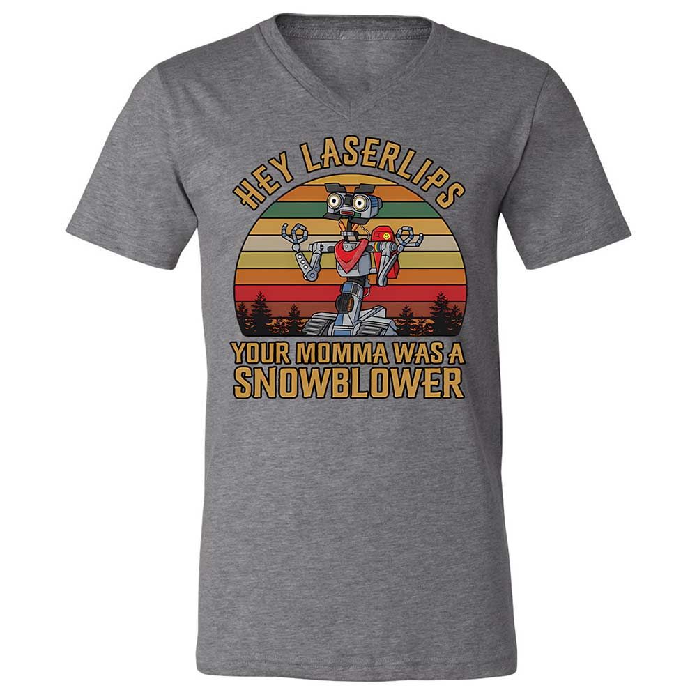 Unisex V-Neck T-Shirt - CG9RRLDU - Deep Heather - 14