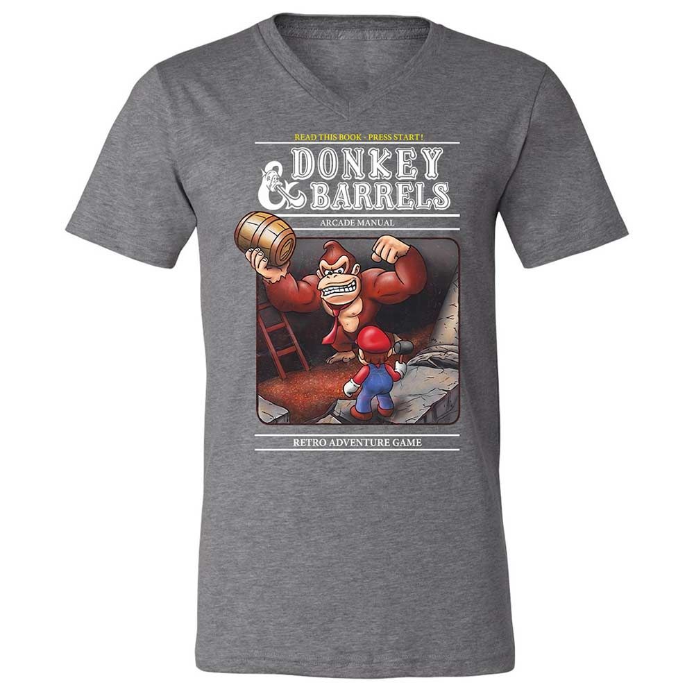 Unisex V-Neck T-Shirt - BPNR5HBT - Deep Heather - 14