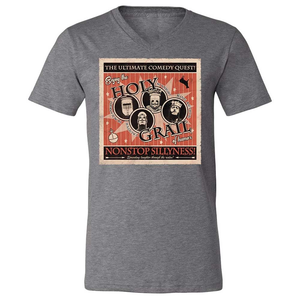 Unisex V-Neck T-Shirt - WCD7Z3N3 - Deep Heather - 14