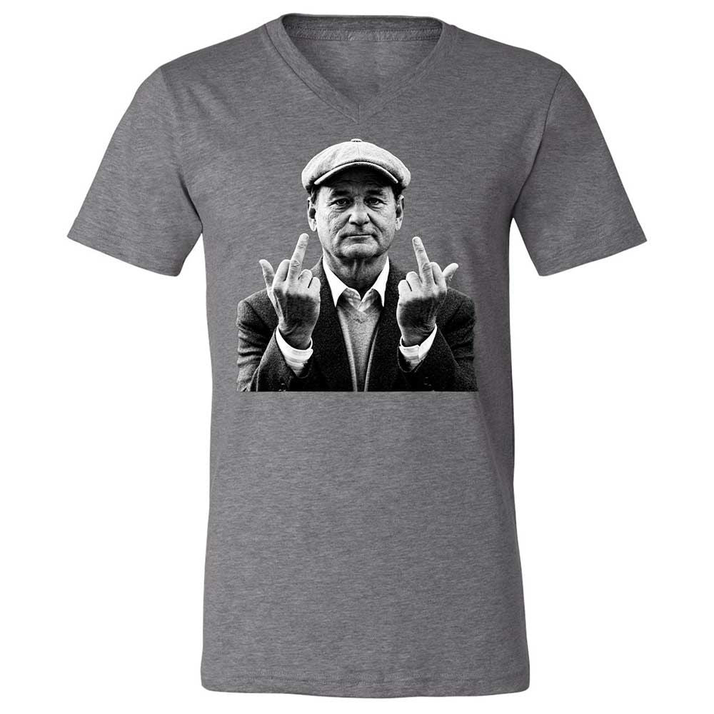 Bill Murray Middle Finger - Deep Heather - 14