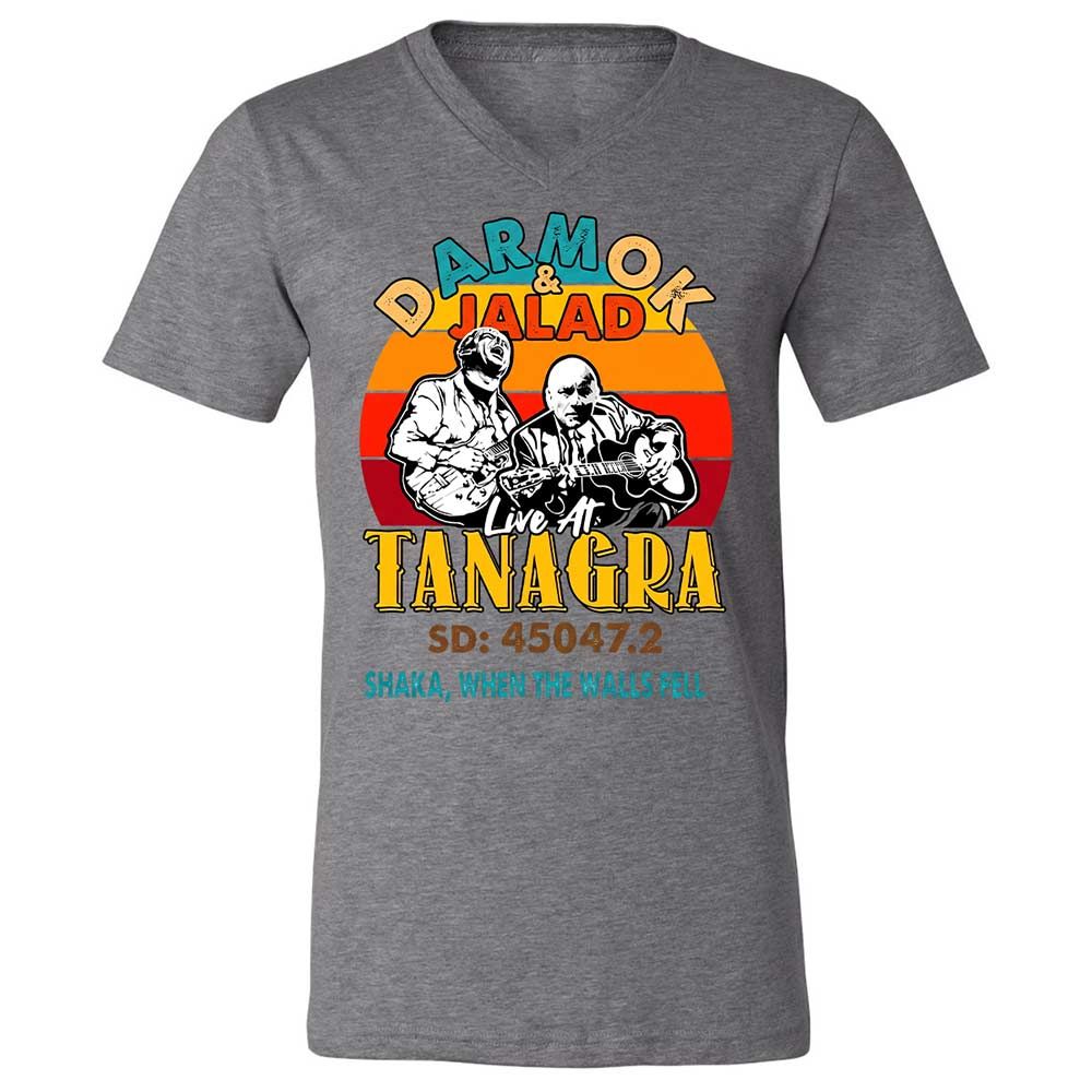Unisex V-Neck T-Shirt - 6N94R52T - Deep Heather - 14