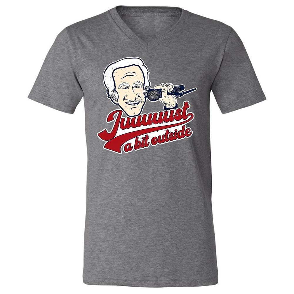 Unisex V-Neck T-Shirt - VJHZKPCZ - Deep Heather - 14