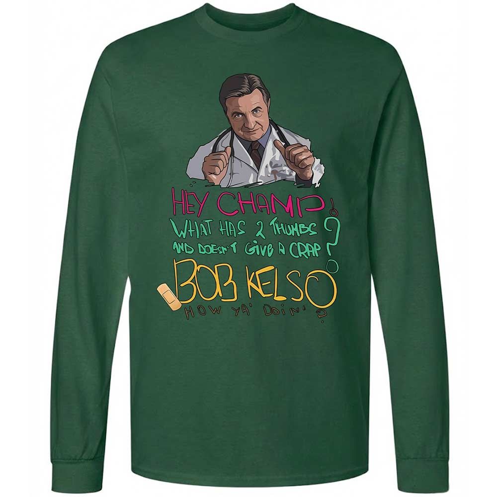 Long Sleeve T-Shirt - UV5NNMCL - Forest Green - 14