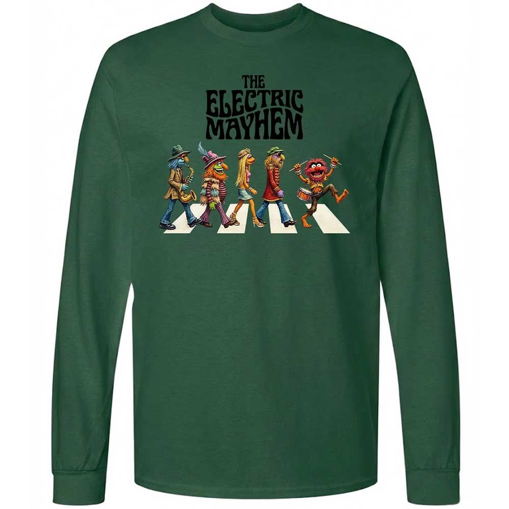 Long Sleeve T-Shirt - E372YMD7 - Forest Green - 14