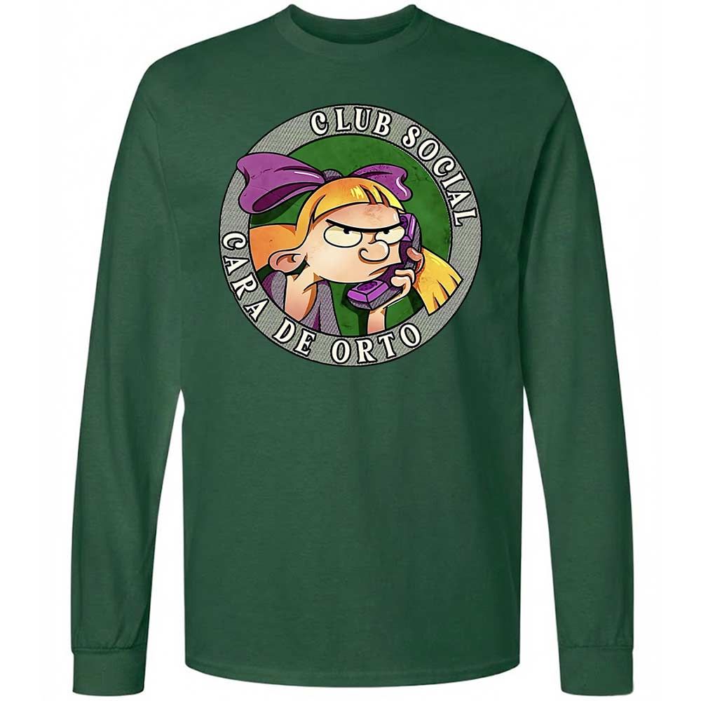 Long Sleeve T-Shirt - F1PJQCW7 - Forest Green - 14