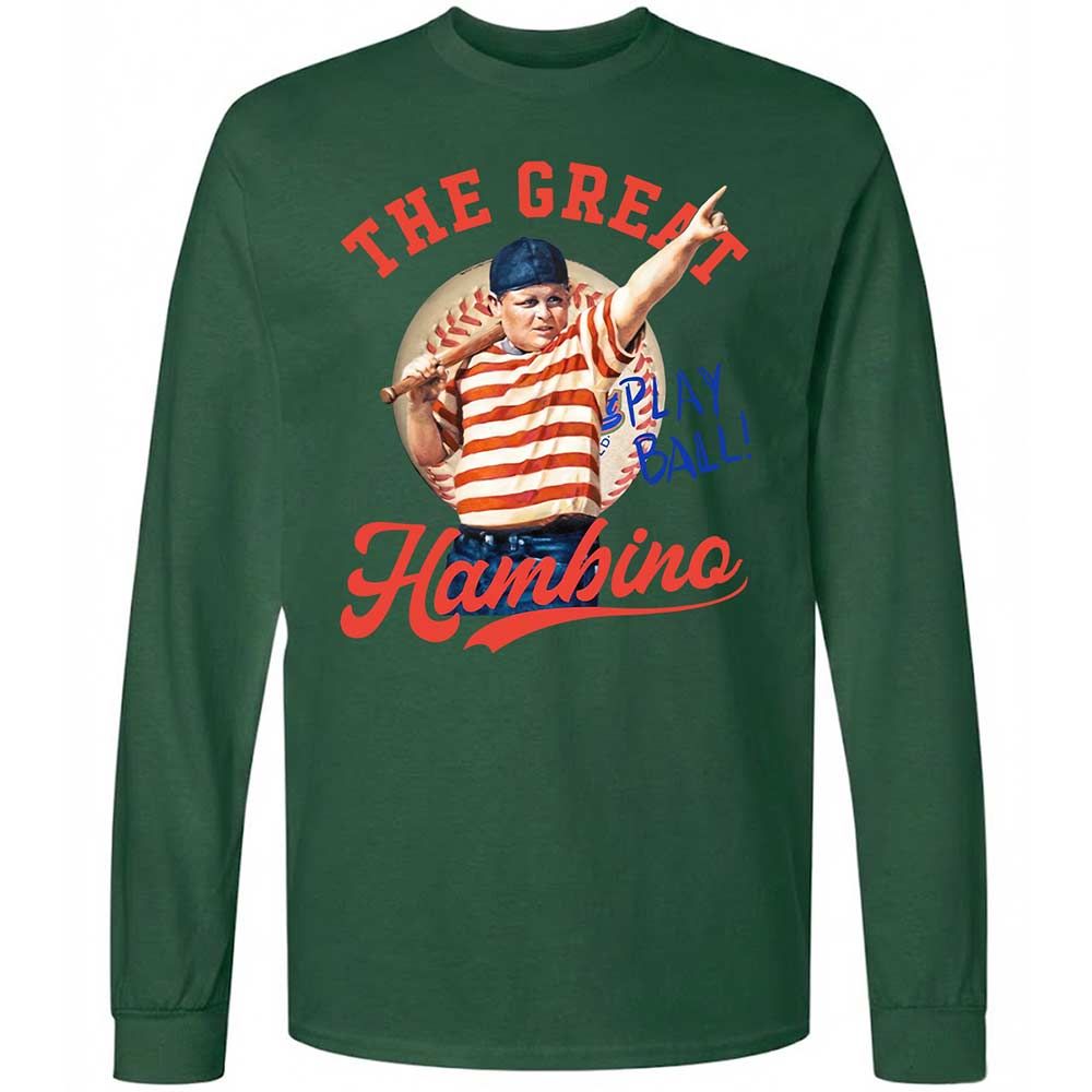 Long Sleeve T-Shirt - D3F4JRMQ - Forest Green - 14
