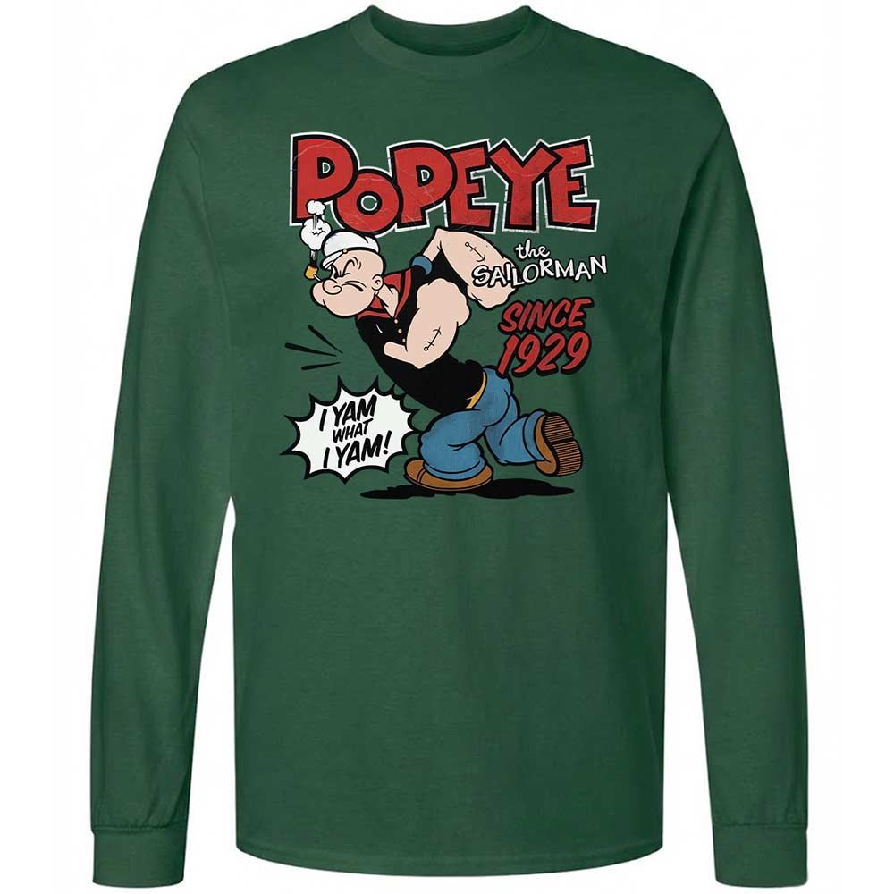 Long Sleeve T-Shirt - 99HBCY7C - Forest Green - 14
