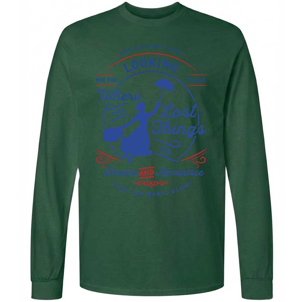 Long Sleeve T-Shirt - D8G1LR9V - Forest Green - 14