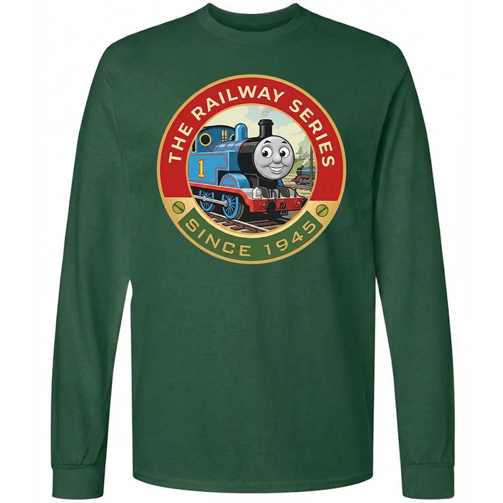 Long Sleeve T-Shirt - Y5C5TLPV - Forest Green - 14