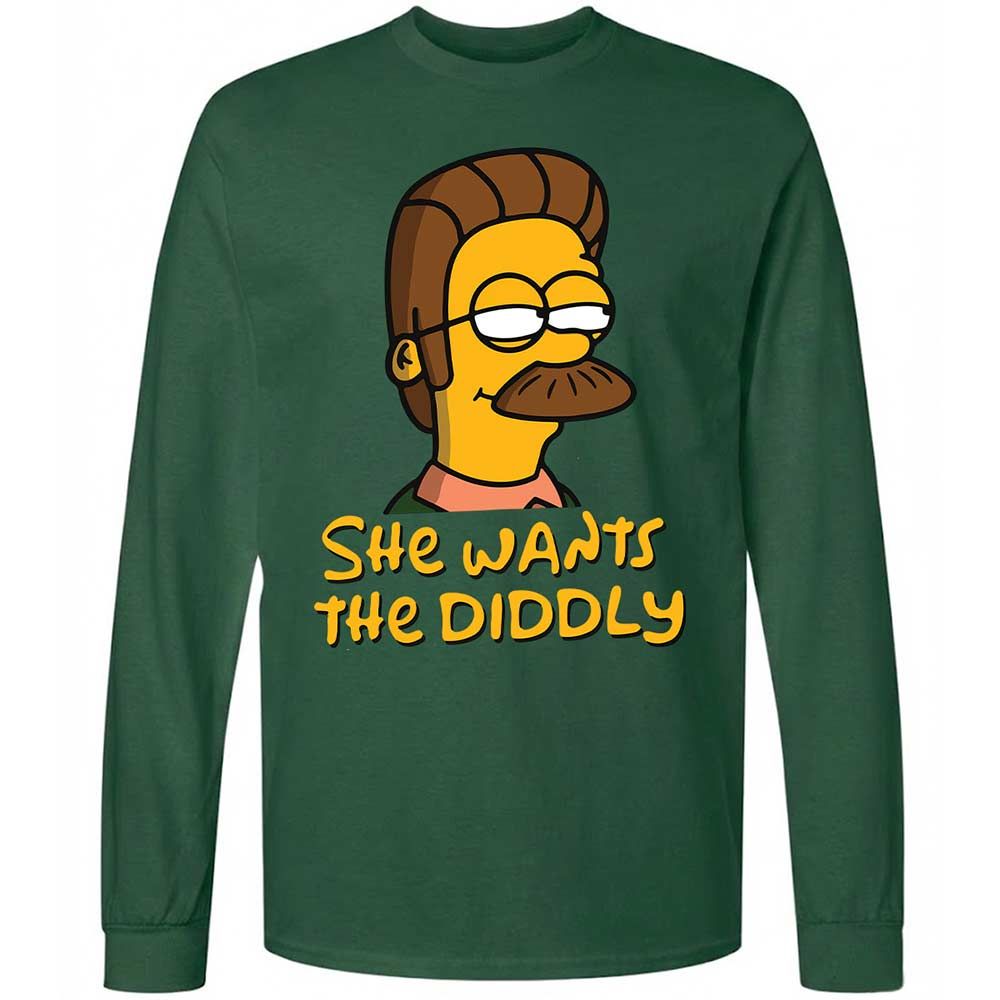 She Wants The Diddly - Forest Green - 14