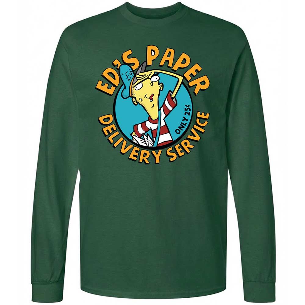 Long Sleeve T-Shirt - TE5YUV1J - Forest Green - 14
