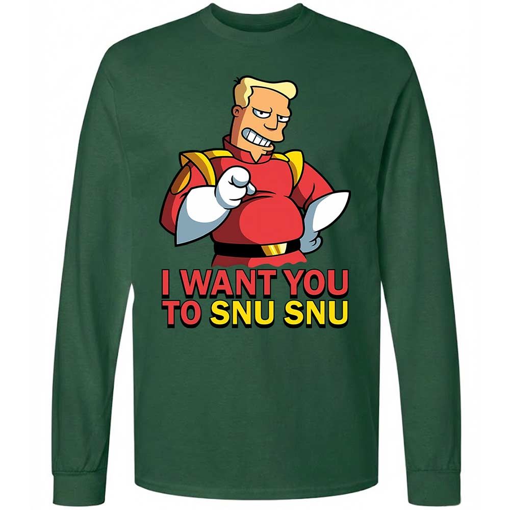 Long Sleeve T-Shirt - B1BT6W6X - Forest Green - 14