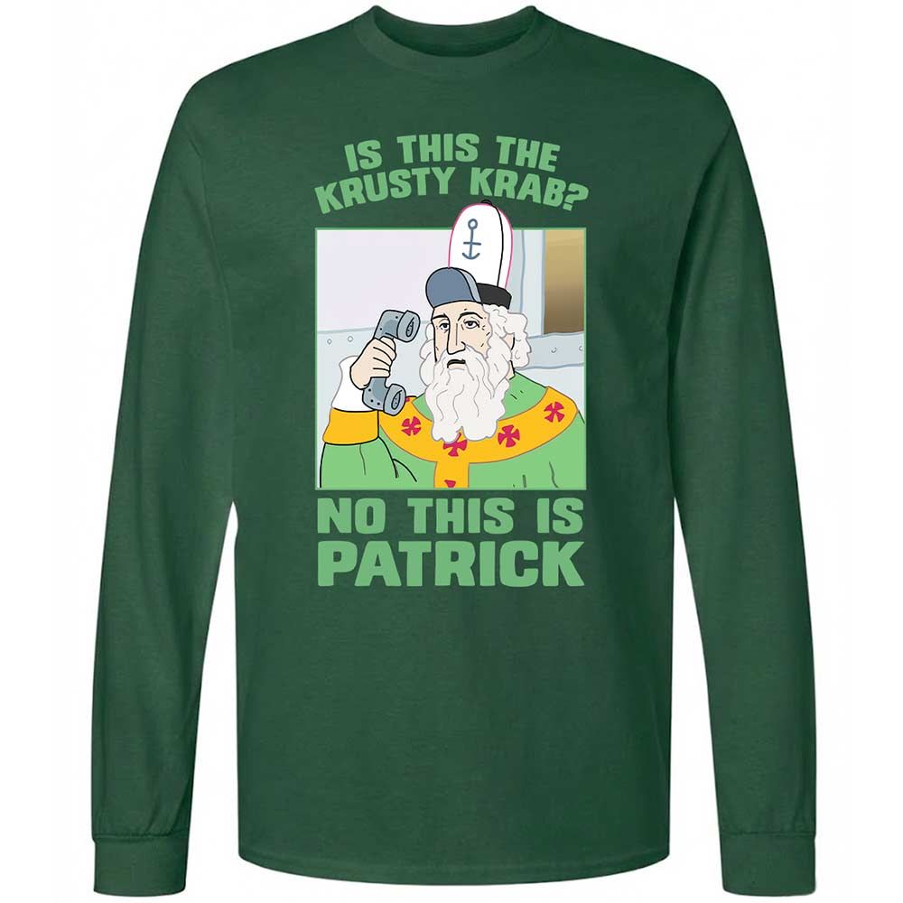 Long Sleeve T-Shirt - SQJR8M9R - Forest Green - 14