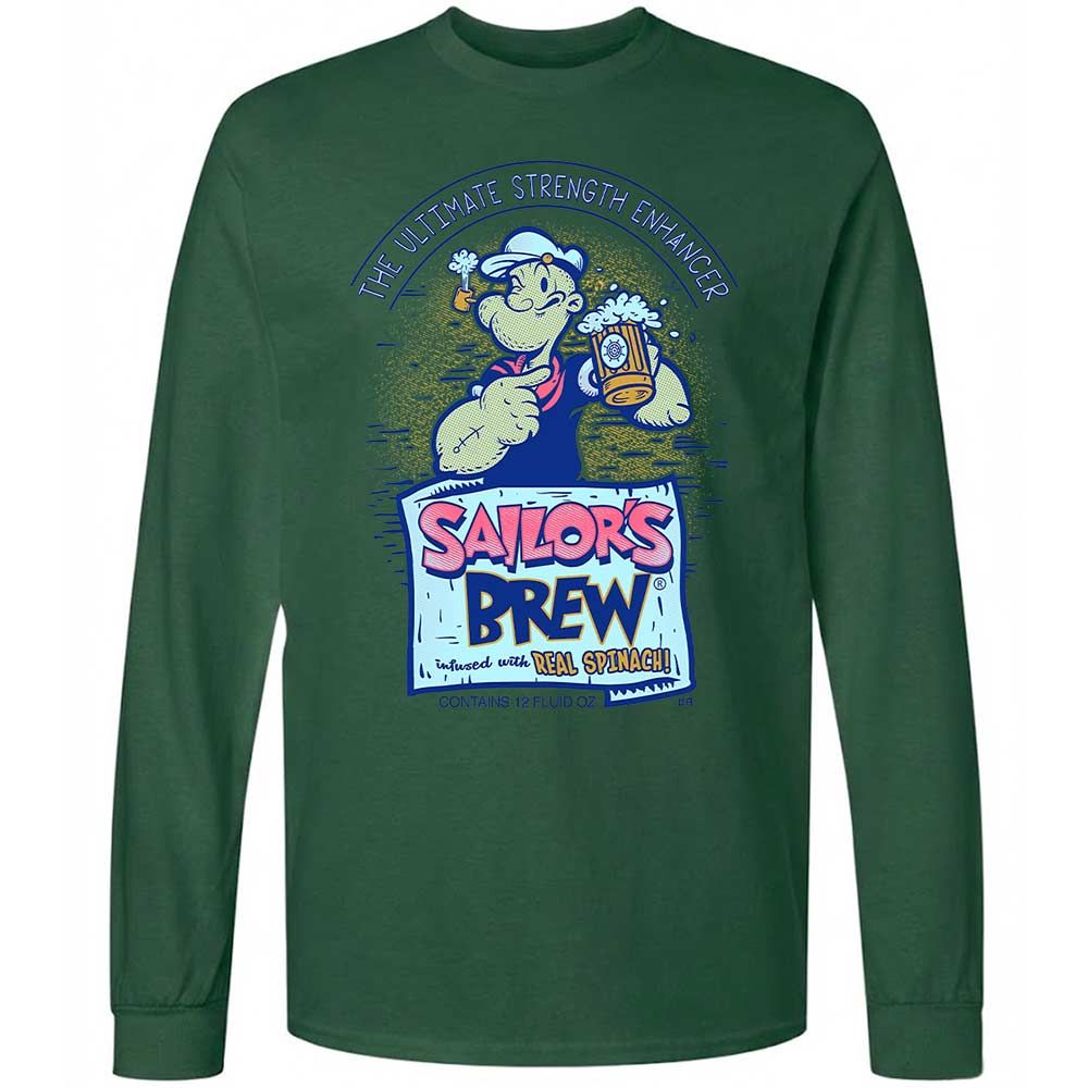 Long Sleeve T-Shirt - XQRSCW7R - Forest Green - 14