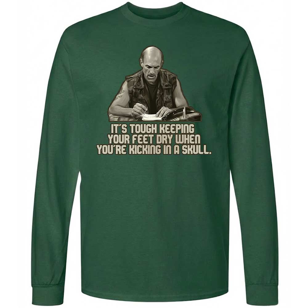 Long Sleeve T-Shirt - 3MAK9C4S - Forest Green - 14